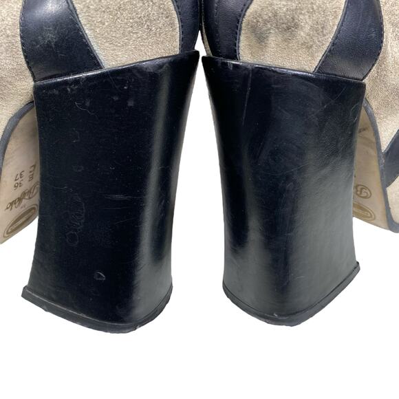 Vintage Rare Y2K Buffalo London Zebra Mega Platform Ankle Boots Size 37 US 6.5 - Picture 11 of 16